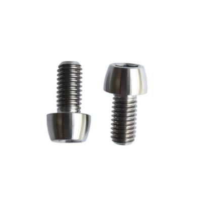 China Head Titanium Cone Head M6*12 Cone Bolt Screw for sale