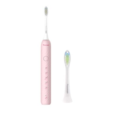 China Hot Sale ABS+PC Rechargeable Smart Ultrasonic Electronic Sonic Toothbrush Adult Waterproof Customized Label USB Sonic Toothbrush for sale