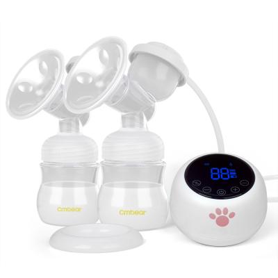 China BPA Free 2022 Hot Selling 9 Speeds Food Grade Smart Portable Double Silicone Milk Electric Breastfeeding Pump for sale