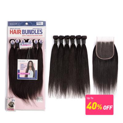 China No Tangle Ombre Wave 6 Hair Bundles +1 Hair Closures 100% Superior Hair Bundle for sale