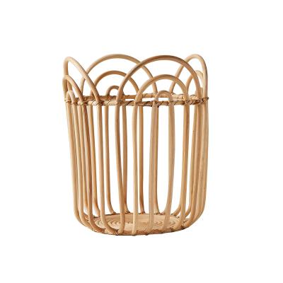 China Custom Handmade Storage Shalem Naturalist Furniture Household Rattan Laundry Storage Baskets Organizer Basket For Clothes for sale