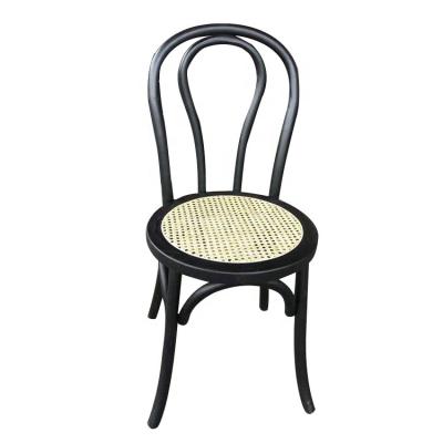 China Other Indoor Wicker Furniture Rattan Solid Wood Woven Chair For Restaurant for sale