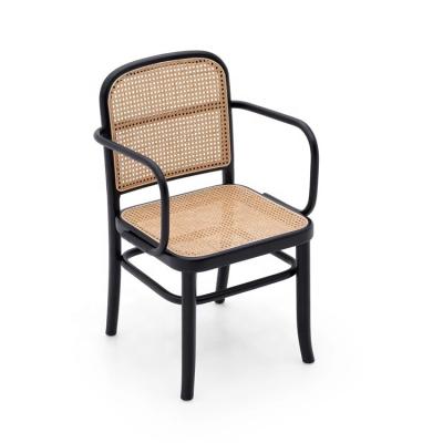 China Other Factory Real Natural Rattan Dining Chair Woven Ash Wood Leisure Chair for sale