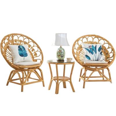 China Other Garden Real Rattan Woven Leisure Egg Dining Chair for sale