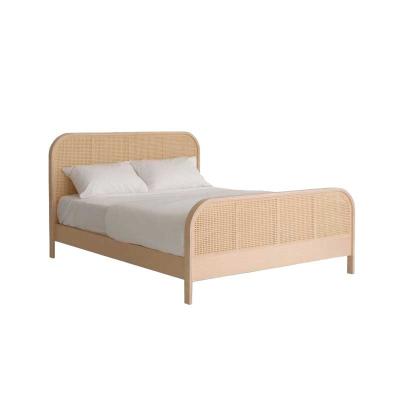 China Cane Series bed (the other) of bedroom furniture of natural rattan adjustable double bed for sale