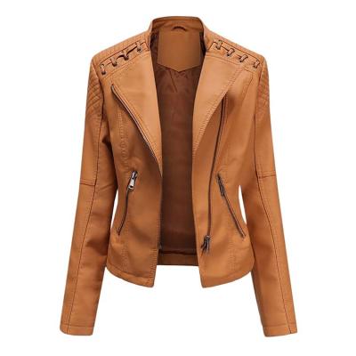 China New Type Waterproof Bargain Price Casual Custom Women Leather Jacket for sale