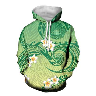 China Anti-wrinkle Trendy Mens Hoodies and Sweatshirts Polynesian Tribal Printed Custom Hoodie Samoa Floral Oversized Hoodie Men Tops Sweater for sale