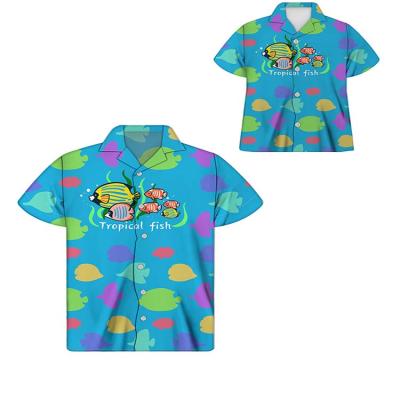 China Parent-child QUICK-DRY gear short sleeve children wears children's clothing boys clothing for sale