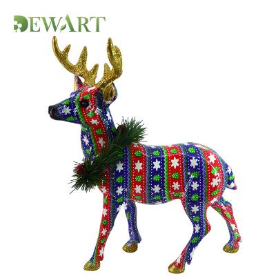 China Christmast Ornament Home Decoration Animal Ornaments Fawn Decoration Christmas Reindeer for sale