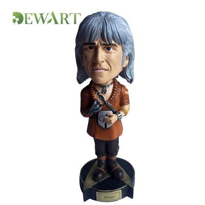 China Europe factory souvenir custom flip head polyresin make your own bobblehead for sale