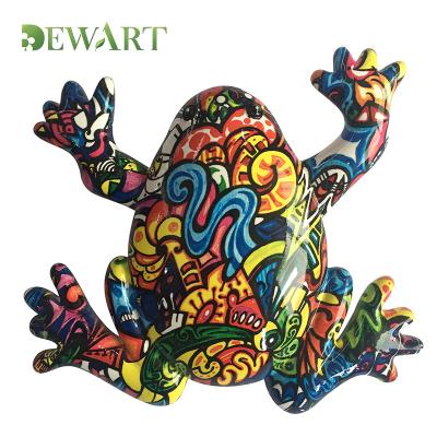 China Custom Colorful 3D Cartoon Frog Resin Fridge Magnets Durable Multiple Animal Magnetic Stick Kitchen Decor Fridge Magnets for sale