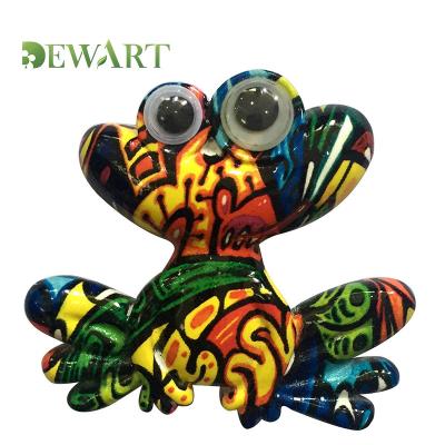 China Wholesale Durable Animal Magnetic Stick For Kids Kitchen Fridge Decor 3D Cartoon Resin Frog Fridge Magnets for sale