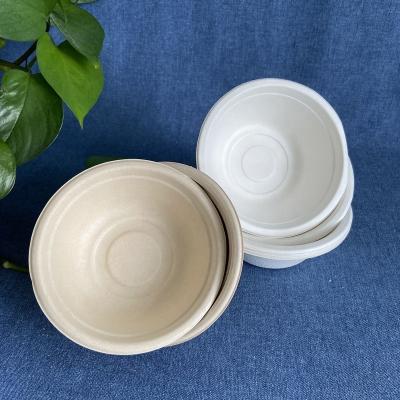 China 350ml Sugarcane Bagasse Paper Cups Food Packing Containers Disposable Sugarcane Bowl Paper Bowl for sale