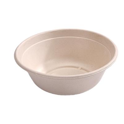 China Modern hot sale disposable paper bowls with lids sugarcane bowl round box take away paper bowl for sale