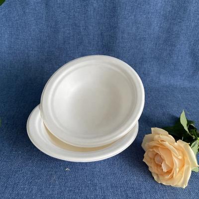 China Custom Printed Paper Bowls 100% Compostable Sugarcane Pulp Bagasse Paper Bowl Take Away Degradable Paper Bowl Container Food Box for sale