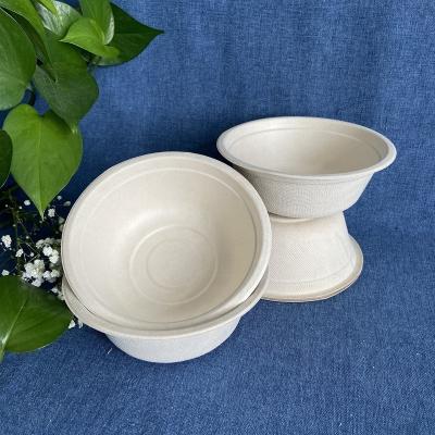 China Sugarcane Bagasse Pulp Bowls and Trays Dinner Bowl Box Set Disposable Serving Paper Bowl Container for sale