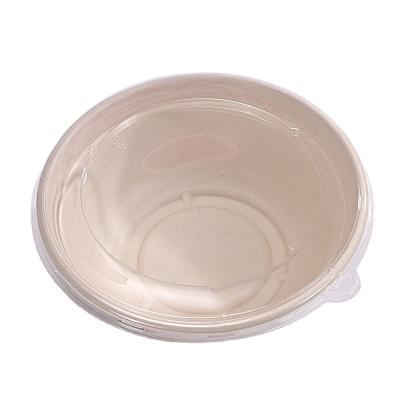 China Wholesale Disposable Paper Fruit Salad Bowl Bagasse Containers Packaging Food Paper Bowls Biodegradable Food Bowl With Lid for sale