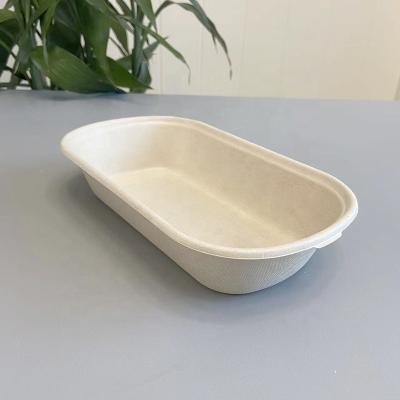 China 100% Wholesale Biodegradable Compostable Take Out Food Containers Stackable Lunch Container Salad Box Container for sale