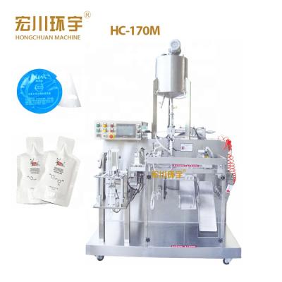 China Food premade automatic pouch filling liquid packaging machine for milk/juice/chili sauce /water /jam for sale