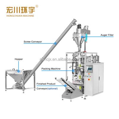 China Food Vffs Systems Pierce Full Automatic Feeder Filling Packaging Machine For Milk Detergent / Washing Powder for sale