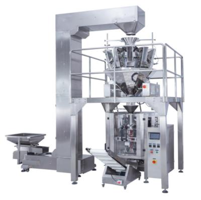 China Automatic Vertical Food Potato Chips Puffed Foods Nuts Seeds Sugar Salt Nitrogen Flush Packing Machine With CE Certificate for sale