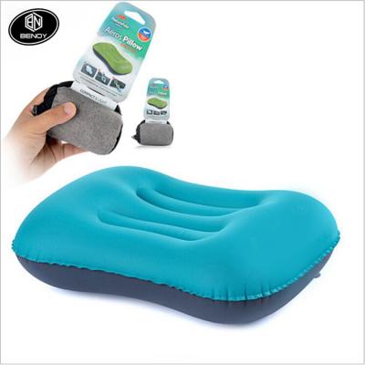 China Hot Sale Amazon TPU Cloth Travel Rest Inflatable Square Support Pillow Inflatable Back Cushion for sale