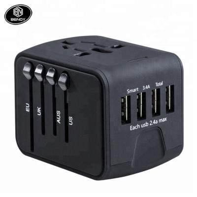 China Universal International Residential / Multi-Purpose Amazon Power Travel Adapter for UK/EU/AU/Asia for sale