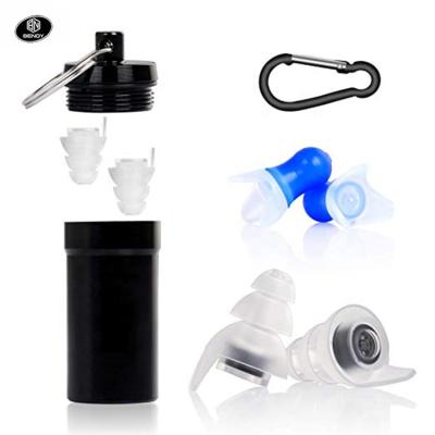 China 100% Reusable Silicone Amazon Noise Reduction Music Silicone Concert Ear Plugs Earbuds For Sleeping Shooting for sale