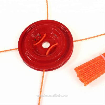 China 2-Stroke Red Color Aluminum Trimmer Head Brush Cutter Spare Parts Line Trimmer Head for sale