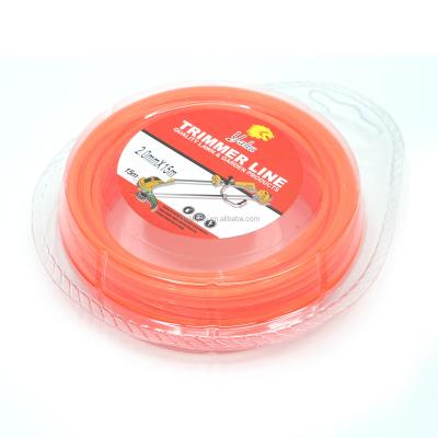 China 2-Stroke 15m Double Square Nylon Grass Trimmer Line With Double Blister for sale