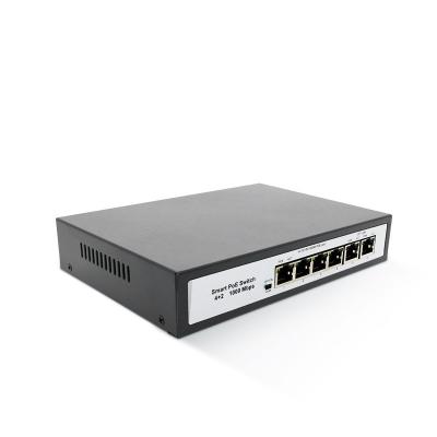 China POE 10/100/1000Mbps Surveillance 48V Network Camera Switch Gigabit Switch Standard POE 4 Port for sale