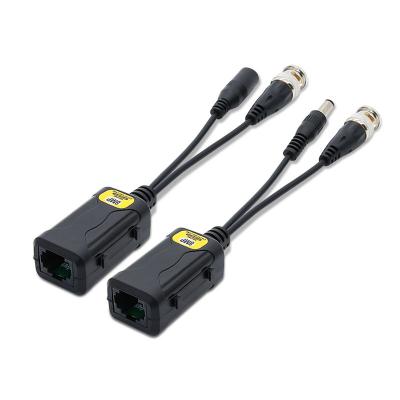 China Surveillance Converter Rj45 Video 2 In 1 Video And Video Power CCTV And 2 Power In 1 8MP Video Balun Prices for sale