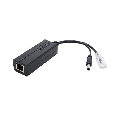 China POE Standard 10/100/1000Mbps 48V-12V RJ45 Powered Ethernet Gigabit Poe Injector Splitter for sale