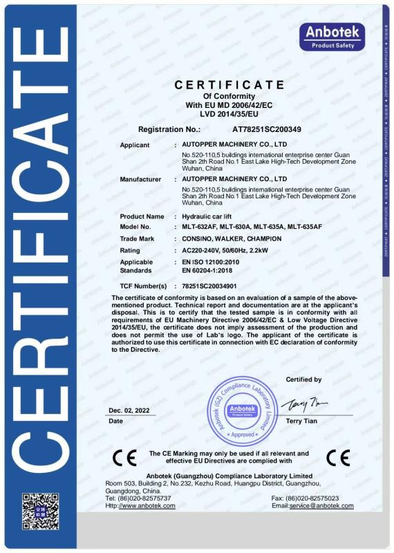 CE CERTIFICATION - CAROZZA TECH Co., Ltd