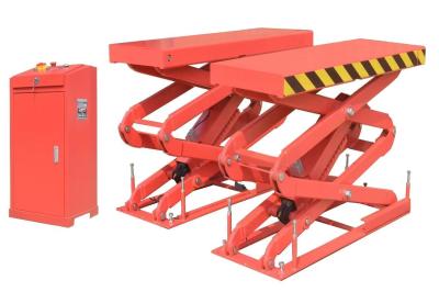 China Double Cylinder Scissor Alignment Rack 5000lbs Portable Hydraulic Car Lift for sale