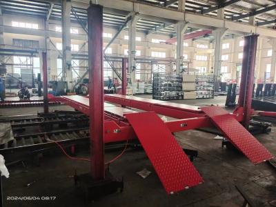 China 1000kg Hydraulic Material Lift 1-20 Meters Four Post Lift Electric Control for sale