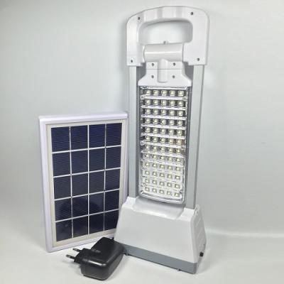 China Outdoor White Solar Rechargeable Emergency Light 60 LEDs Flexible Design for sale