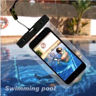 China Slim Floatable Waterproof Phone Case Customized Size PVC Material for sale