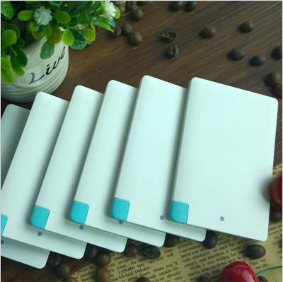 China Ultra Slim White Credit Card Sized Portable Charger Eco - Friendly for sale