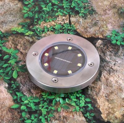 China Outdoor Underground Solar Powered Motion Sensor Light 8 LED 8-10H Lighting Time for sale