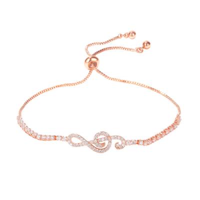 China 2021 FASHIONABLE Wholesale Price Popular Musical Note Bracelet Women Fashion Style Bracelet for sale