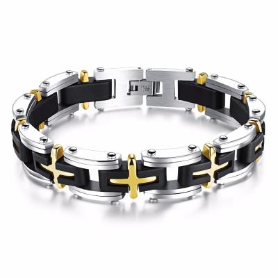 China Latest Design Stainless Steel Boys Men's CLASSIC Chain Bracelet Bangle Fashion Bracelet for sale