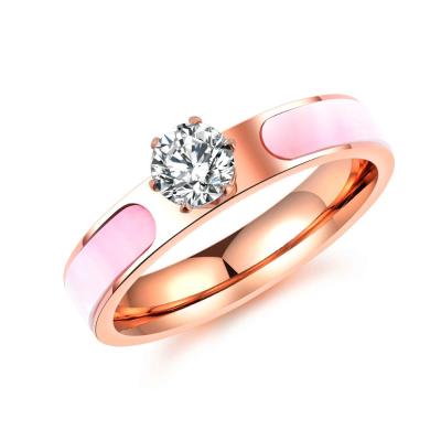 China TRENDY Gold Ring Diamond Engagement Ring Best Friend Gift For Lady New Design Wedding Ring for sale