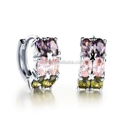 China Fashion Jewelry Ladies Casual/Sporty Earrings Designs Pictures Fashion Clear Crystal Earring for sale