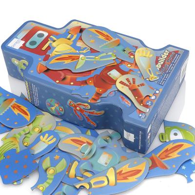 China Cartoon Toy China Supplier Cardboard Puzzles Custom Mini Paper Jigsaw Puzzle For Children for sale