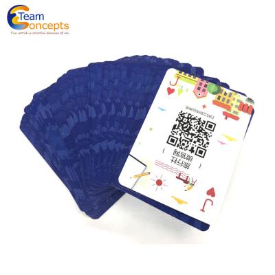 China Custom High Quality Packaging Playing Paper Kids Card Kids Playing Cards Flash Paper Card for sale