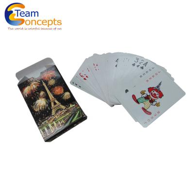 China Custom Hot Sale Colorful Weighted Glossy Cards Casino Playing Cards Casino Paper Poker Cards for sale