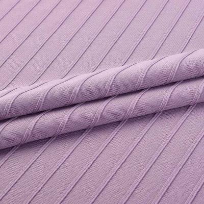 China Wholesale Stretch Ribbed Jersey Fabric Custom Polyester Spandex Knit Fabric For Dress Apparel for sale