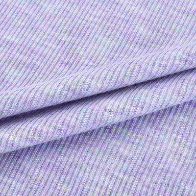 China Stretch Brush Polyester Spandex 2x2 Rib Yarn Fabric For Dress Sweatershirt Garment Fabric for sale