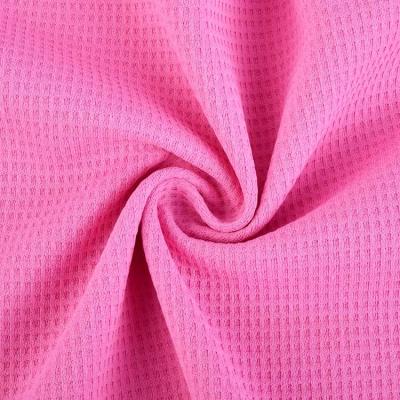 China Shrink-Resistant 100%Polyester Waffle Knit Fabric For T-Shirts Sweatshirt for sale